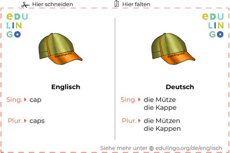 Schildmützen Englisch Übersetzung .